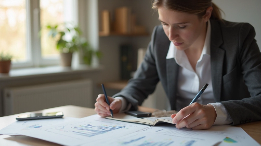 Budgetplaneringsschema och finansiella verktyg på skrivbord